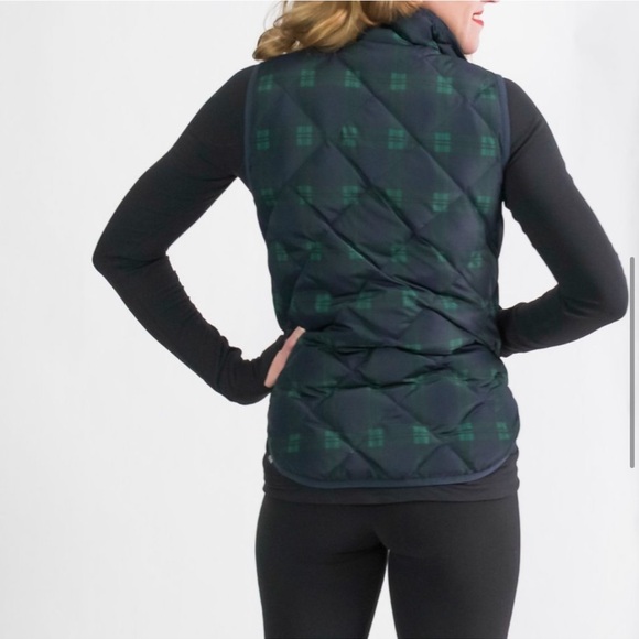 J. Crew Puffer Vest in Blue & Green Plaid Size S - Picture 7 of 7